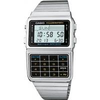 casio mens quartz watch with grey dial digital display dbc 611e 1ef