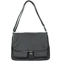 Carla-bikini Black Leather handbag Fiumicino women\'s Shoulder Bag in black
