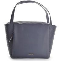 calvin klein jeans mish4 large tote womens handbags in blue