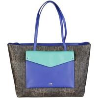 cavalli class c61pwcit0042f64 royalblue green womens bag in brown