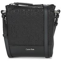 Calvin Klein Jeans MARINA LOGO FLAT CROSSBODY women\'s Shoulder Bag in black