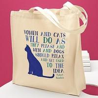 cats cotton tote bag