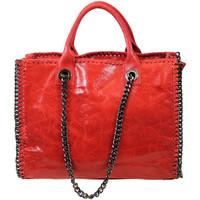 Carla-bikini Carla Bikini Red Leather Bag Ibiza women\'s Handbags in red