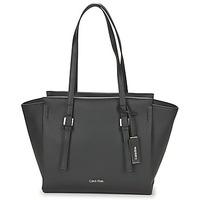 calvin klein jeans marissa medium tote womens shopper bag in black