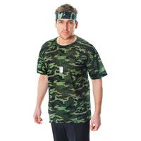 Camouflage T-shirt Soldier Costume