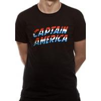 Captain America Text Logo T-shirt - Medium 38-40\