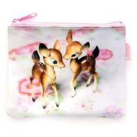 Catseye Deer on Rose Coin Purse