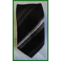 ca browns and white diagonal stripe tie