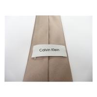 Calvin Klein Silk Tie in Light Beige