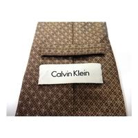 Calvin Klein Silk Tie in Beige
