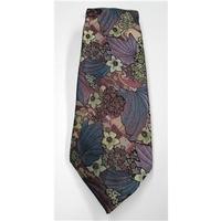 ca purple mix floral tapestry tie