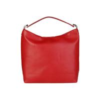 Cavalli Class Matte Red Leather Hobo Bag