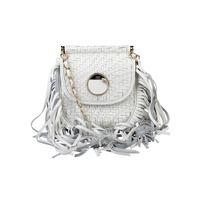 Cavalli Class \'Lulu\' Fringe Bag in White