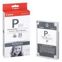 Canon E-P25BW Original Easy Photo Pack -Ink and 25 Postcard Size Sheets