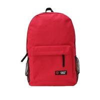 Casual Women Backpack Candy Color Solid School Bag Traveling Shoulder Bag Red