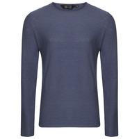 cabby long sleeve cotton slub top in vintage indigo dissident