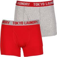 camden 2 pack boxer shorts set in tokyo red light grey marl tokyo laun ...