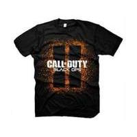 Call Of Duty Black Ops Ii Splash Logo Extra Large T-shirt Black (ge1122xl)
