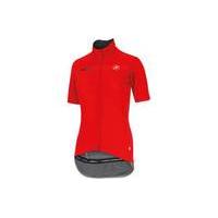 castelli womens gabba windproof short sleeve jersey red xl