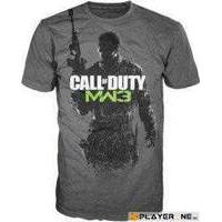 Call Of Duty Modern Warfare 3 Gunner And Logo Mens Charcoal T Shirt - Large