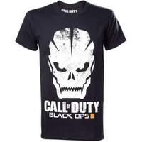 Call Of Duty Black Ops III Skull With Logo Men\'s T-shirt - Large-Black