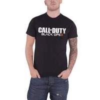 Call Of Duty Black Ops 2 Basic Logo Black T-shirt (large)