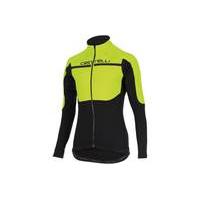 castelli secondostrato thermal jersey yellowblack s