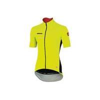 castelli perfetto light short sleeve windstopper jersey yellow l