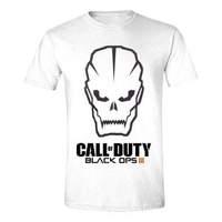 Call Of Duty Black Ops Iii Men\'s Skull Logo T-shirt Large White (ts39c1cbt-l)