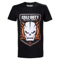 call of duty black ops iii game logo with skull t shirt size l