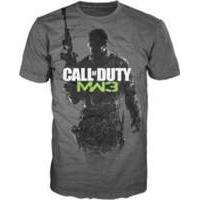 Call Of Duty Charcoal T-shirt Mw3 Soldier (small)