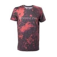 Capcom Resident Evil Men\'s Blood Splatter With Raised Logo T-shirt Medium Multi-colour (ts290900res-m)