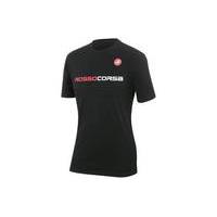 castelli rosso corsa t shirt black xs