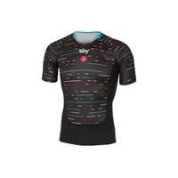 castelli team sky prosecco short sleeve baselayer black s