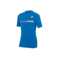 castelli rosso corsa t shirt blue xs