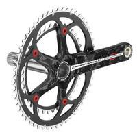 Campagnolo Centaur Carbon Power Torque Chainset - Black/Red - Black / Red / 10 Speed / 165mm / 34/50