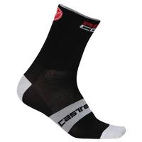 Castelli Rossocorsa 9 Black Sock