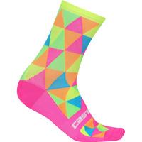 Castelli Fausto Multi-Yellow Sock