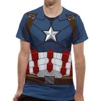 Captain America Civil War Suit Costume Unisex Large T-shirt