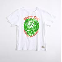 Casual/Daily Animal Print Tee, Cotton Summer Short Sleeve