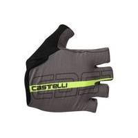 castelli tempo glove greyyellow l