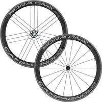 Campagnolo Bora One 50 Dark Road Wheelset - Shimano / Pair / 10-11 Speed / 700c - Clincher / + Continental GP4000sII Tyres & Tubes
