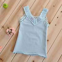 Casual/Daily Solid Tank Cami, Cotton Summer Sleeveless