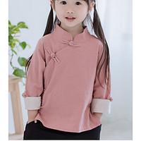 casualdaily solid shirt cotton spring fall length sleeve regular