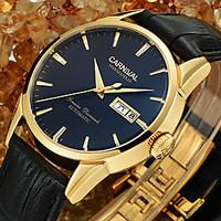 Carnival waterproof Fashion Watch Men Stainless steel Artificial sapphire Automatic Mechanical brown leather Watch relogio masculine