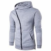 Casual/Daily Simple Hoodie Color Block Round Neck Micro-elastic Cotton PU Long Sleeve Spring Fall