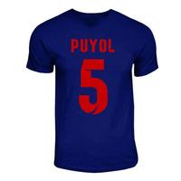 carlos puyol barcelona hero t shirt navy