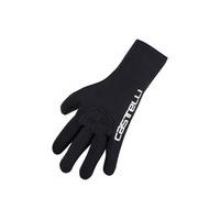 Castelli Diluvio Neoprene Glove | Black/White - Small/Medium
