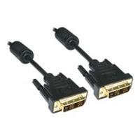 cables direct 3m dvi d single linkl m m black gold connectors bq 40