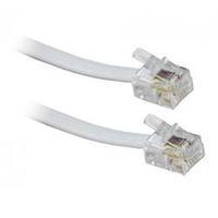 Cables Direct RJ11 to RJ11 ADSL Cable 3m - White